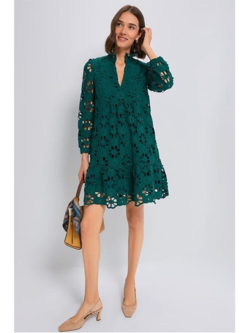 tuckernuck green eyelet dress Lace Palmerston Green Lace / L X-Large